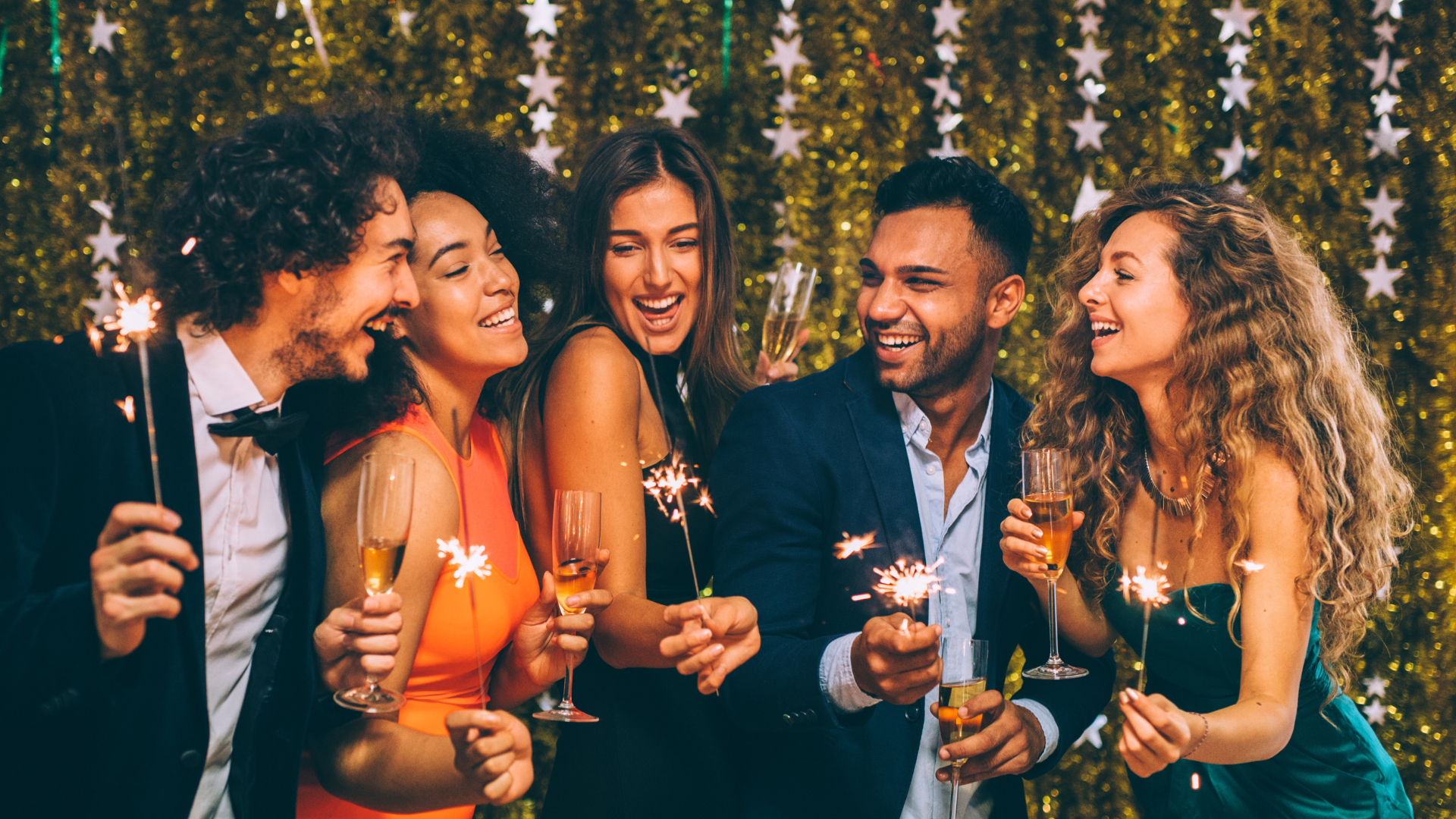 A group of people enjoying the Best Adult NYE Parties near cardiff